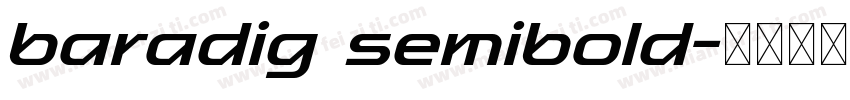 baradig semibold字体转换